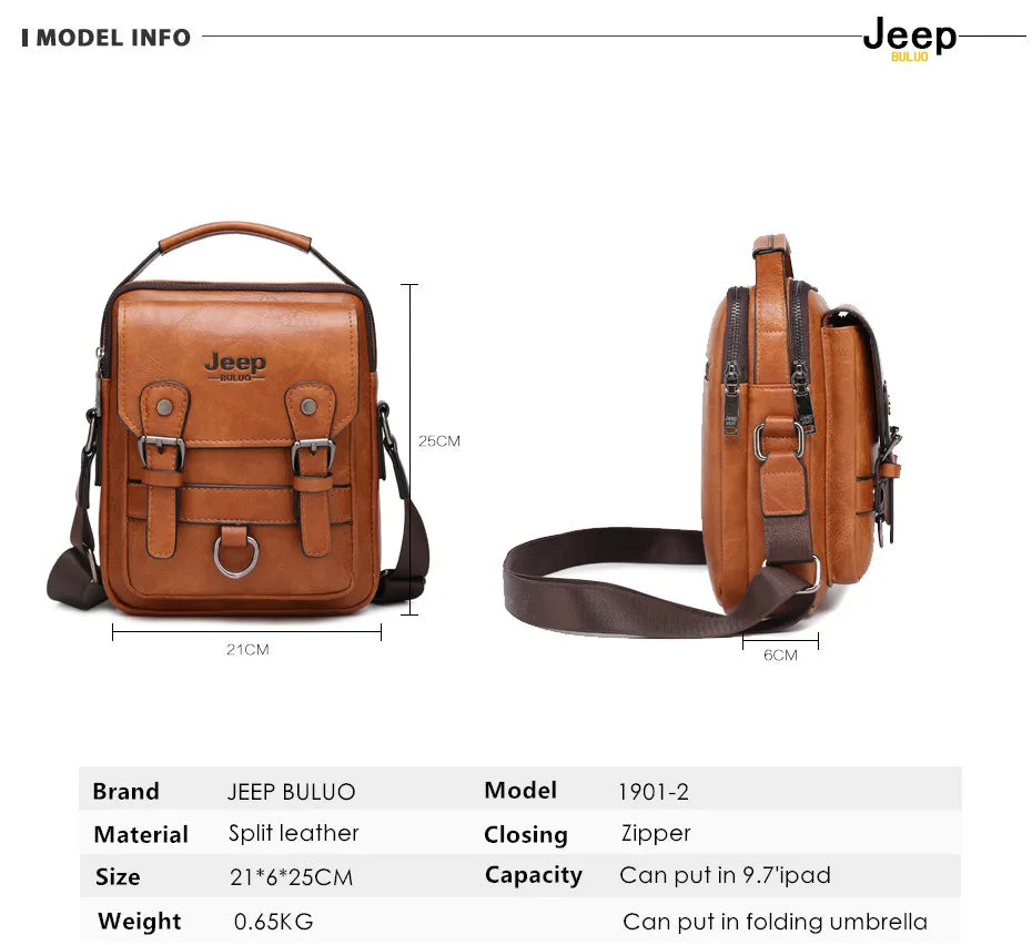 JEEP BULUO Multi-function Business Handbags
