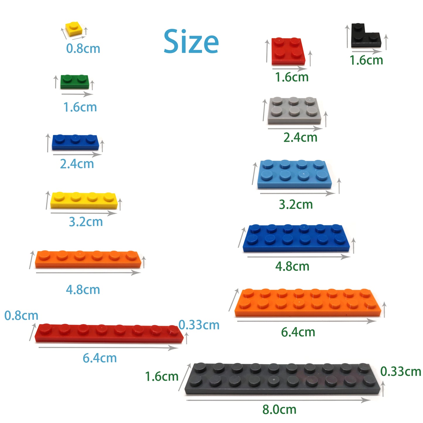 Building Blocks Thin Figures Bricks Lamp
