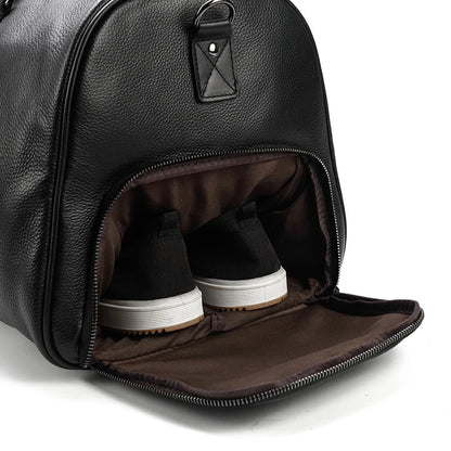 Genuine Leather Travel Bag For Men Women