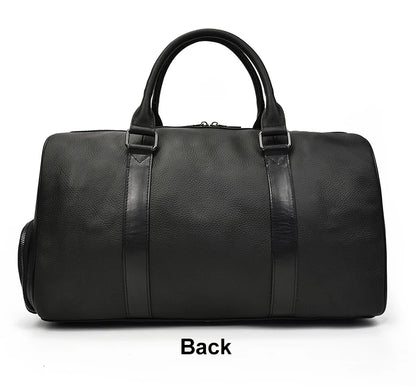 Genuine Leather Travel Bag For Men Women