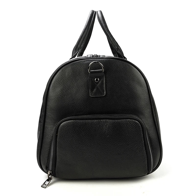 Genuine Leather Travel Bag For Men Women