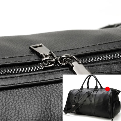 Genuine Leather Travel Bag For Men Women
