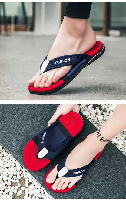 2025 Summer Flip Flops Men Beach Sandals