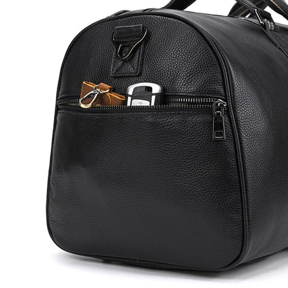 Genuine Leather Travel Bag For Men Women