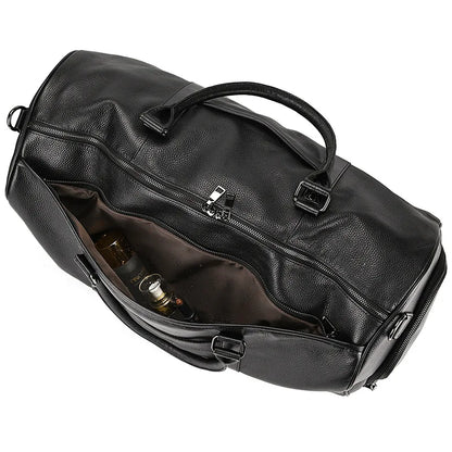 Genuine Leather Travel Bag For Men Women