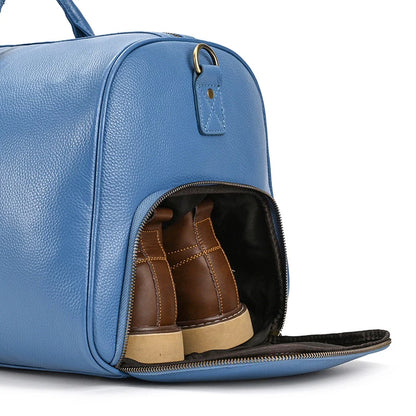 Genuine Leather Travel Bag For Men Women