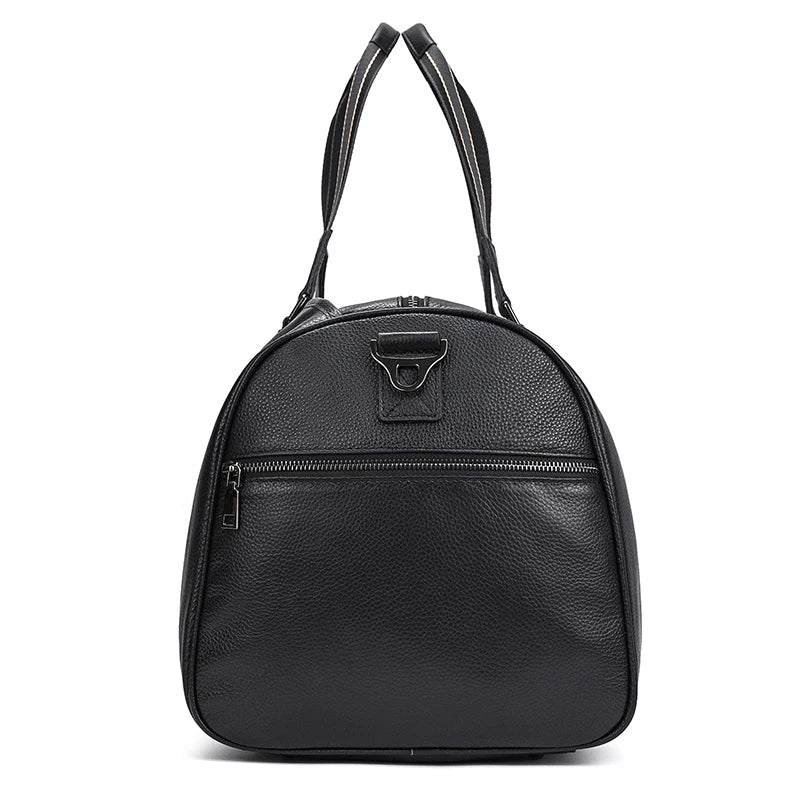 Genuine Leather Travel Bag For Men Women