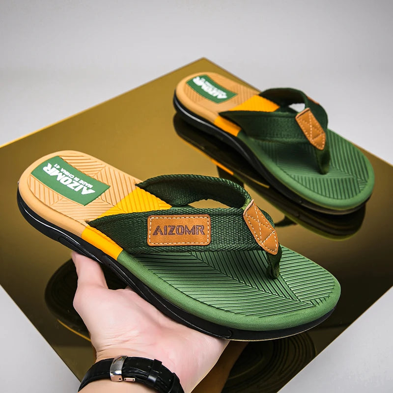 Men Mixed Colors Flip-flops