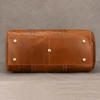 Genuine Leather Travel Bag For Men Women