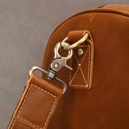 Genuine Leather Travel Bag For Men Women