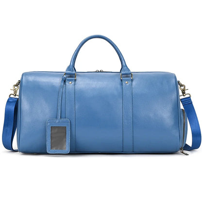 Genuine Leather Travel Bag For Men Women