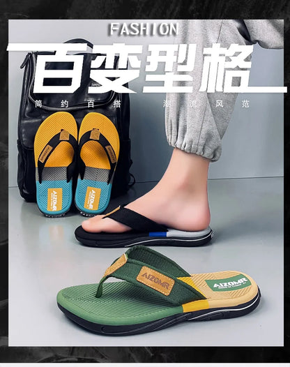 Men Mixed Colors Flip-flops