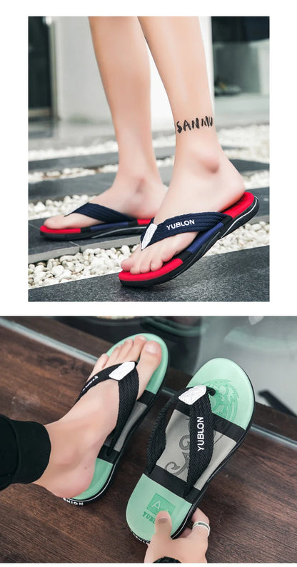 2025 Summer Flip Flops Men Beach Sandals