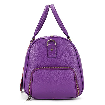 Genuine Leather Travel Bag For Men Women