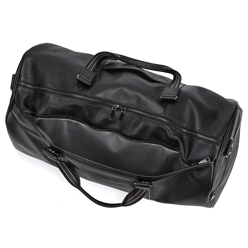 Genuine Leather Travel Bag For Men Women