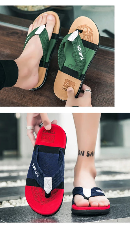 2025 Summer Flip Flops Men Beach Sandals
