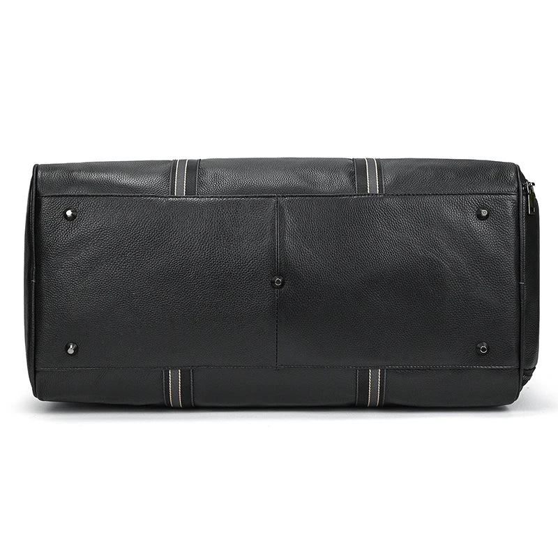 Genuine Leather Travel Bag For Men Women