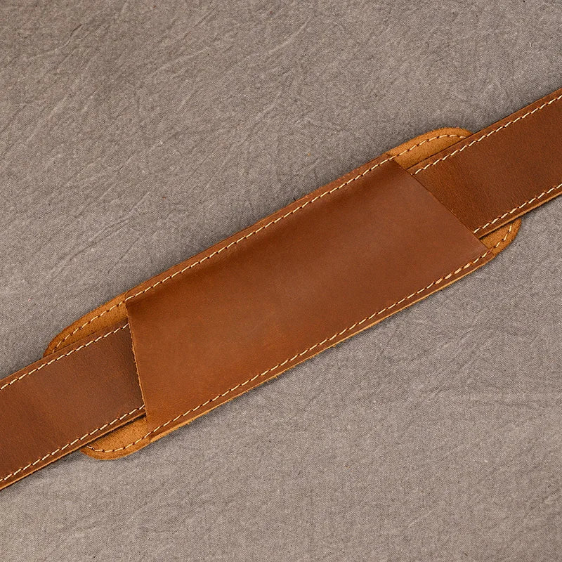 Genuine Leather Travel Bag For Men Women
