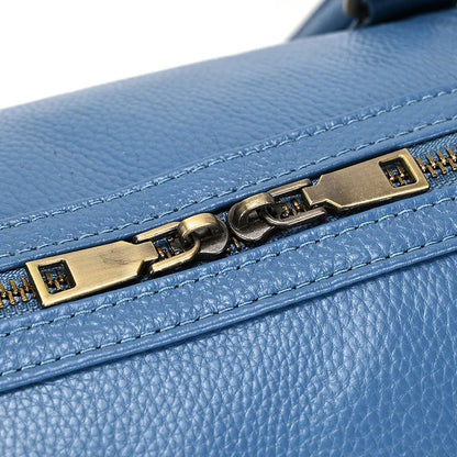 Genuine Leather Travel Bag For Men Women