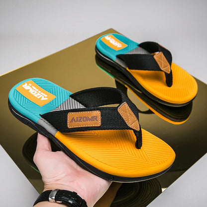 Men Mixed Colors Flip-flops