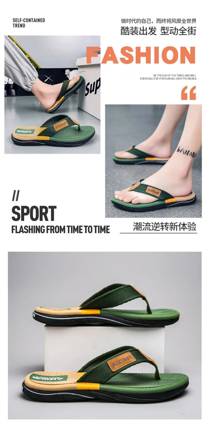 Men Mixed Colors Flip-flops