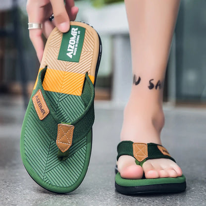 Men Mixed Colors Flip-flops