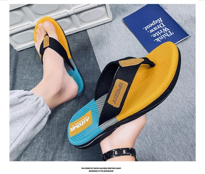 Men Mixed Colors Flip-flops