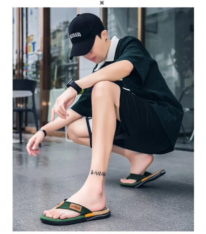 Men Mixed Colors Flip-flops