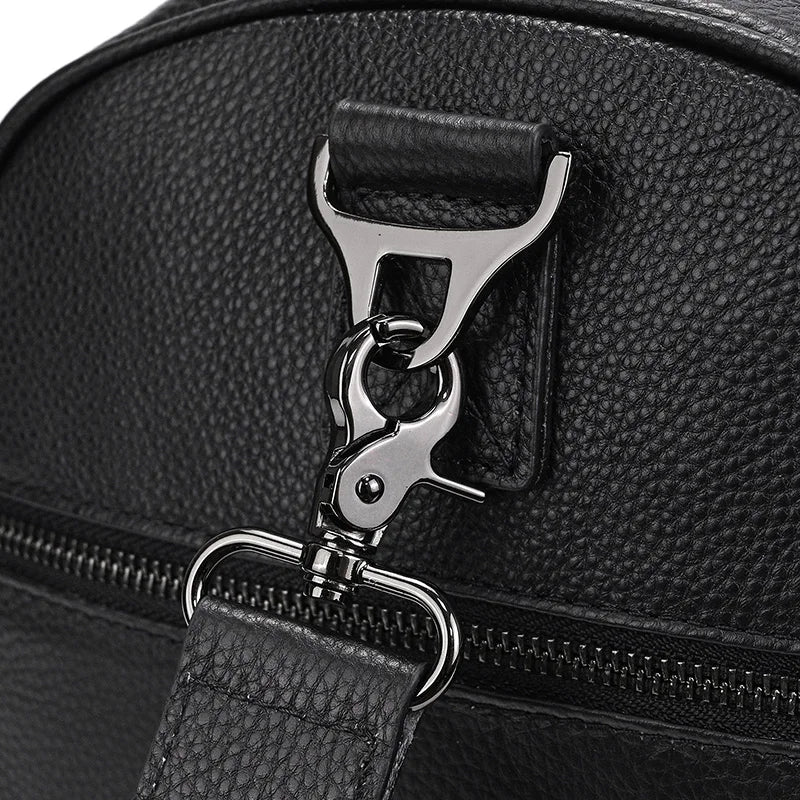 Genuine Leather Travel Bag For Men Women