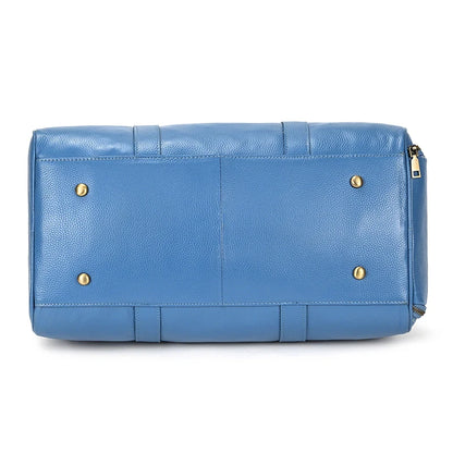 Genuine Leather Travel Bag For Men Women