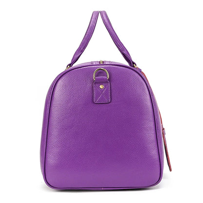 Genuine Leather Travel Bag For Men Women