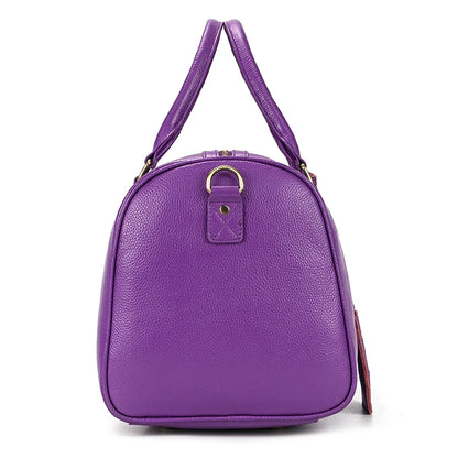 Genuine Leather Travel Bag For Men Women