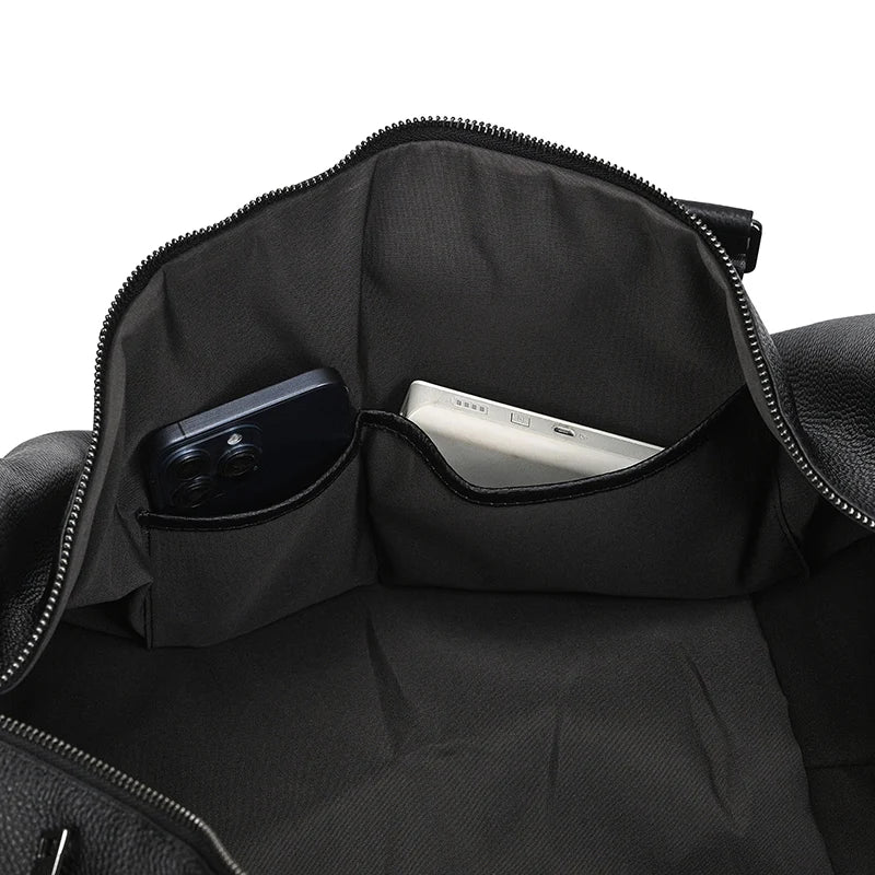 Genuine Leather Travel Bag For Men Women