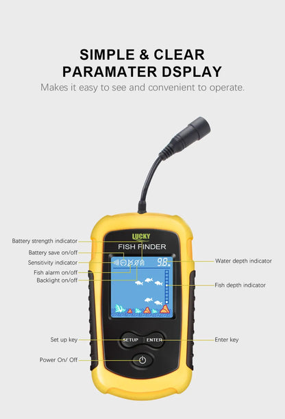 Alarm 100M Portable Sonar Fish Finders