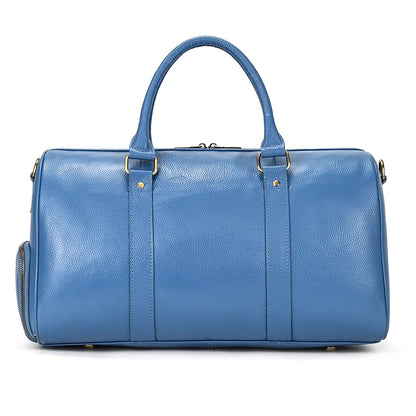 Genuine Leather Travel Bag For Men Women