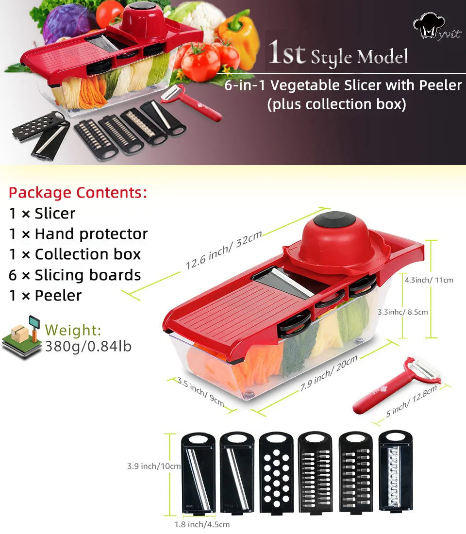 Vegetable Chopper Multifunctional Grater Cutter