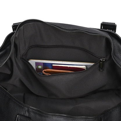 Genuine Leather Travel Bag For Men Women