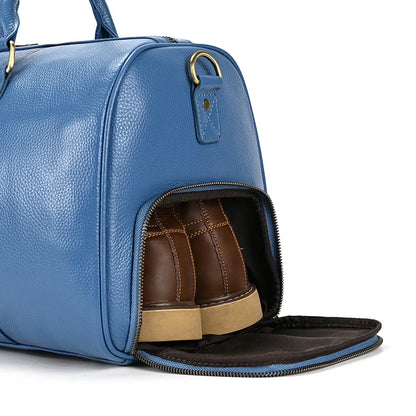 Genuine Leather Travel Bag For Men Women