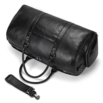 Genuine Leather Travel Bag For Men Women