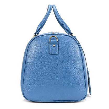 Genuine Leather Travel Bag For Men Women