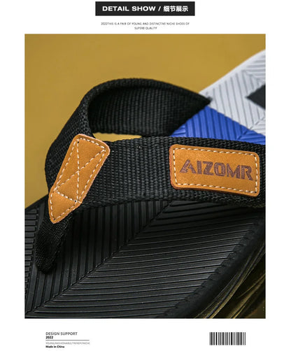 Men Mixed Colors Flip-flops