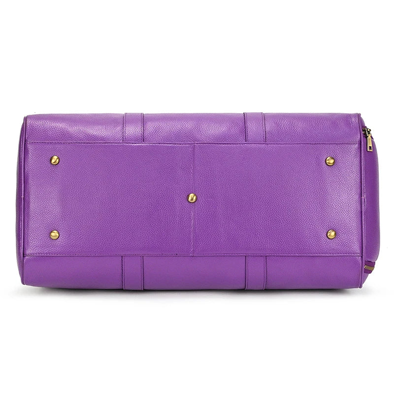Genuine Leather Travel Bag For Men Women