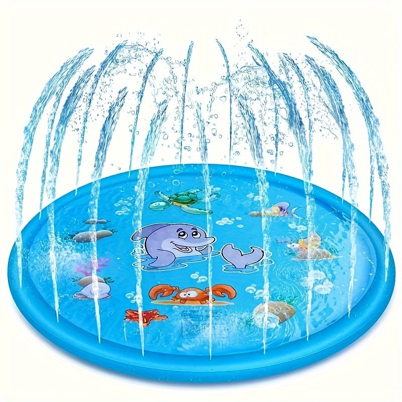 Snowmen Inflatable Splash Pad For Kids, PVC Water Play Mat