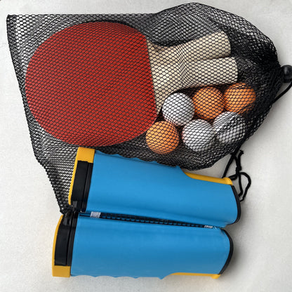 Ping Pong Paddle Set, Portable Table Tennis Set With Retractable Net