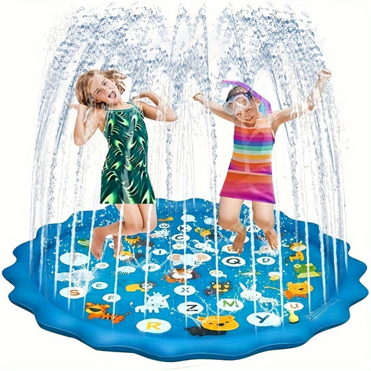 Water Sprinkler pad for Youngsters, Play A to Z Mat Outdoor Water Summer Toys