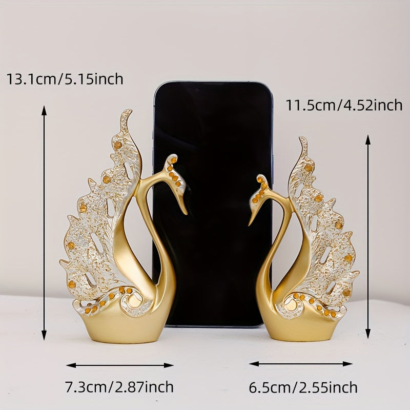 Modern Swan Handicraft Statue for Decor