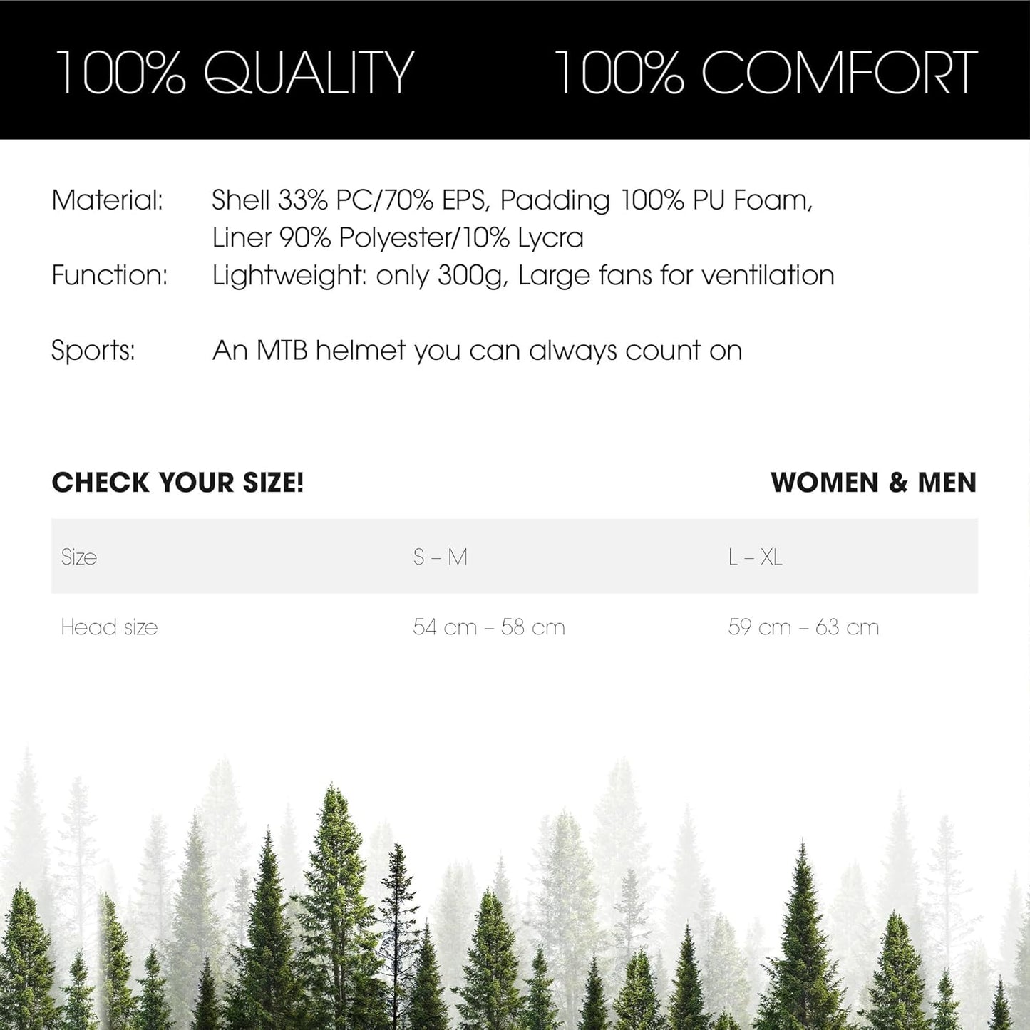 | Mountainbike-Helmet | Enduro Trail MTB All-Mountain | Vents for Ventilation & Cooling, Size Adjustment System, Safety Standard EN1078 | Trailfinder Helmet Split | Adult