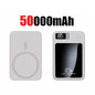 100000Mah Magnetic Power Bank Wireless Fast Charger for Magsafe Portable Auxiliary Battery Pack for Iphone Huawei Samsung 2025