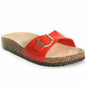 Ladies Faux Leather Sandals Wedge Heels Slider Walking Summer Beach Shoes Size