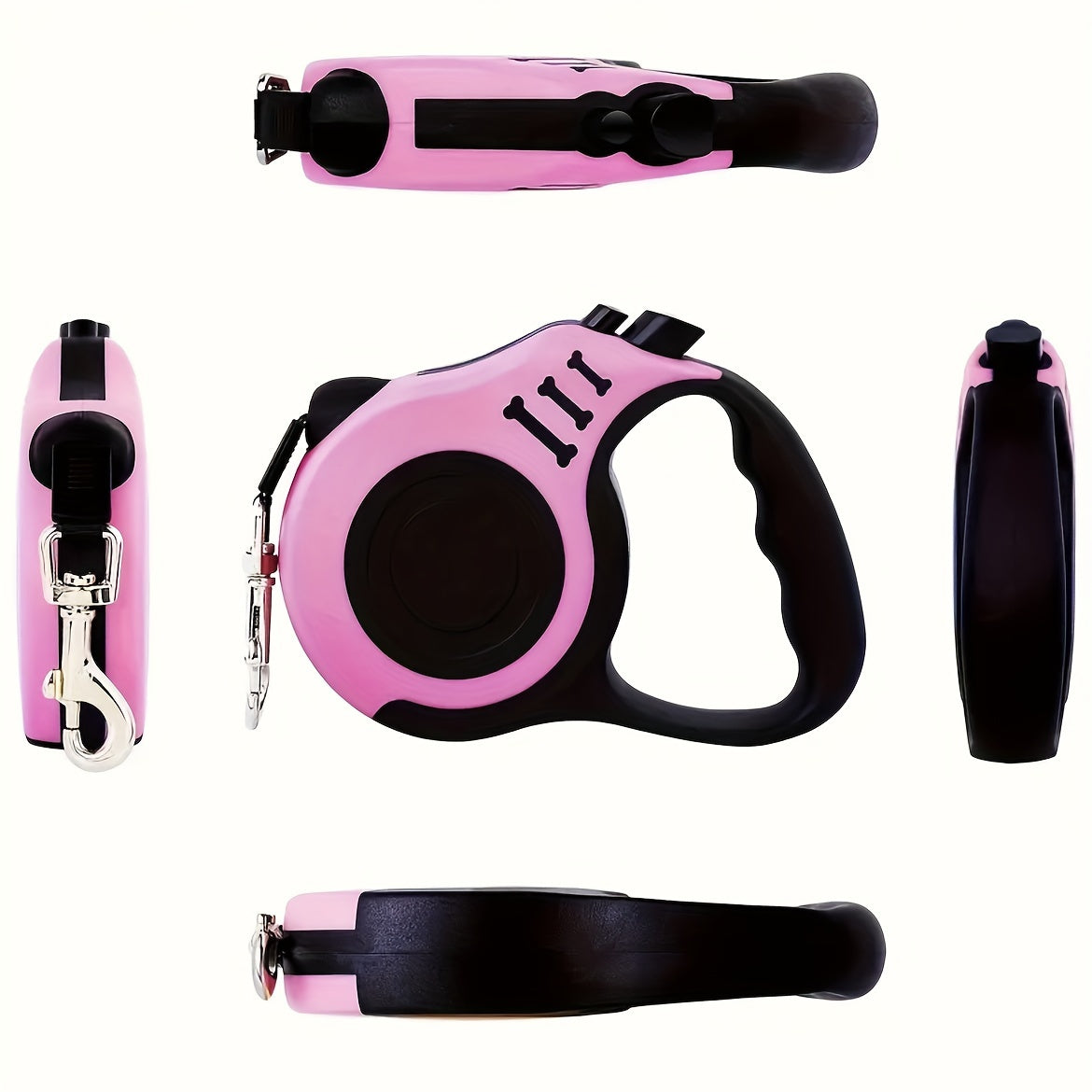 Retractable Dog Leash, Sturdy Dual-Switch Design with a One-Touch Brake And Lock Mechanism